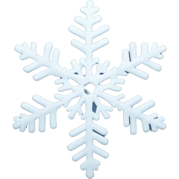 Christmas snowflake emoji