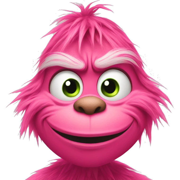 Grinch in pink  emoji