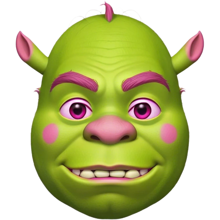Pink Shrek  emoji