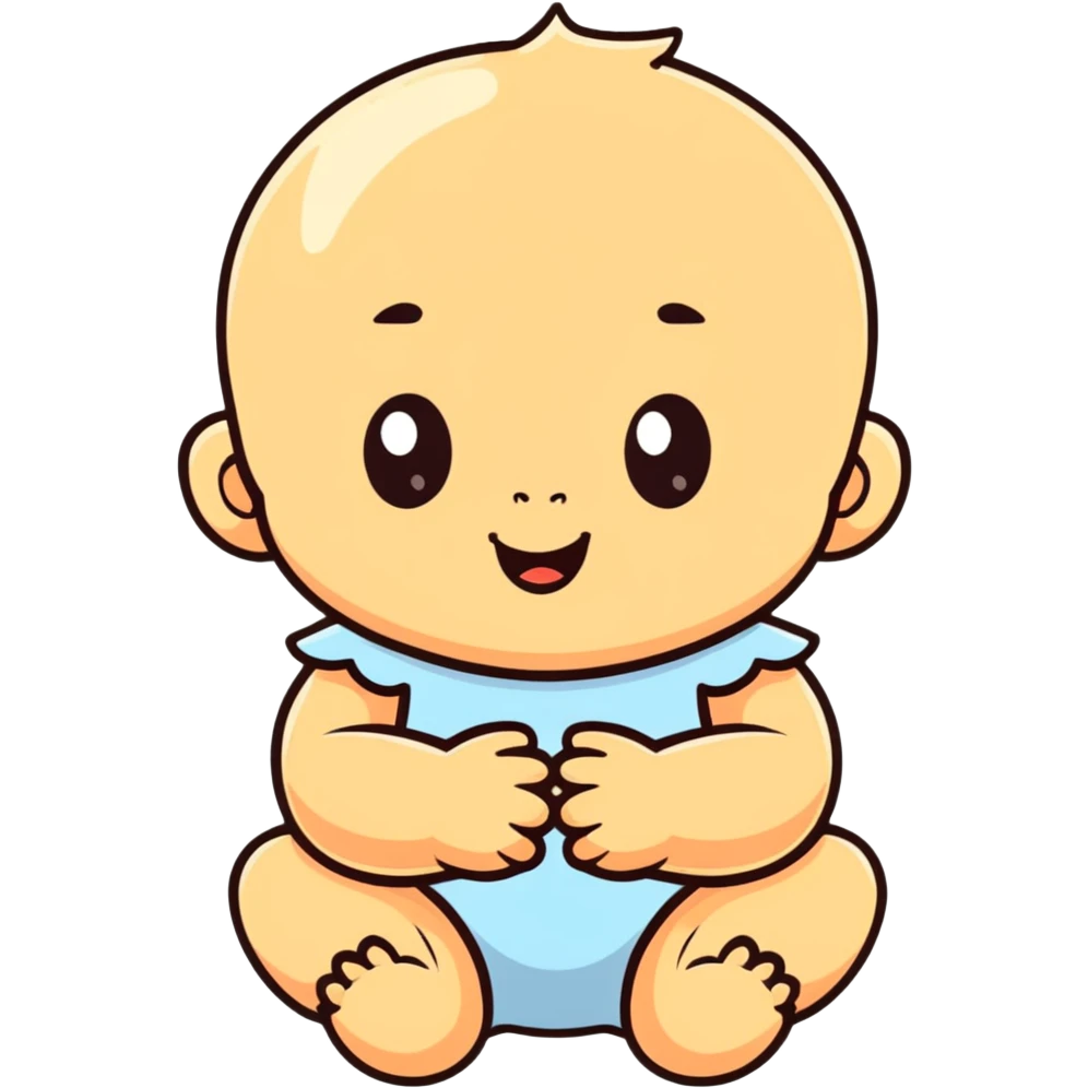 cartoon baby emoji