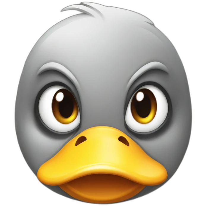 Angry duck emoji