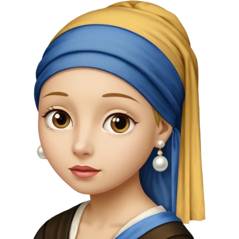 Girl with a Pearl Earring painting emoji