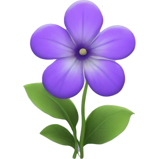 violet flower emoji