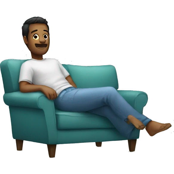 chill on the sofa emoji