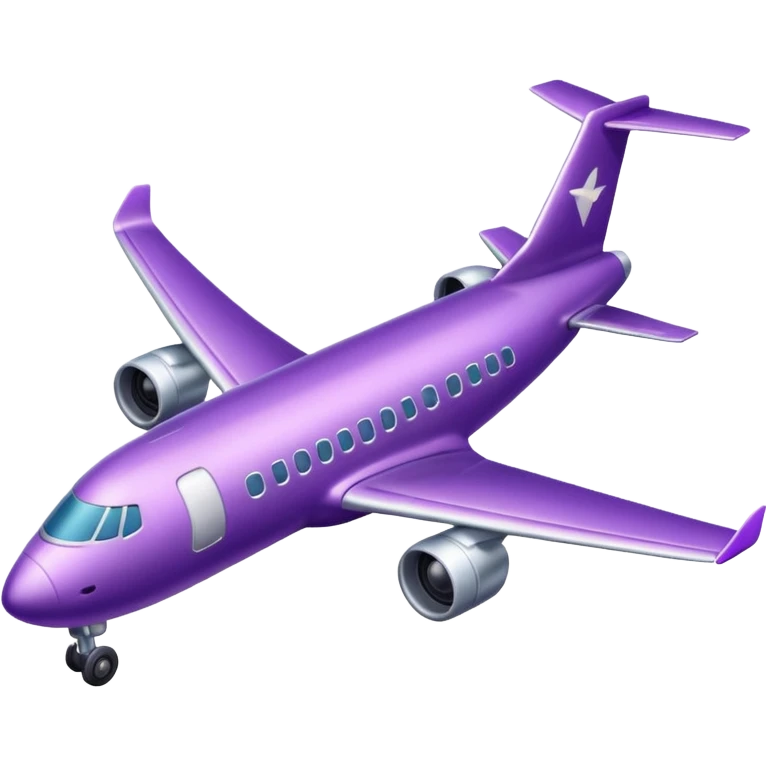 airplane purple emoji