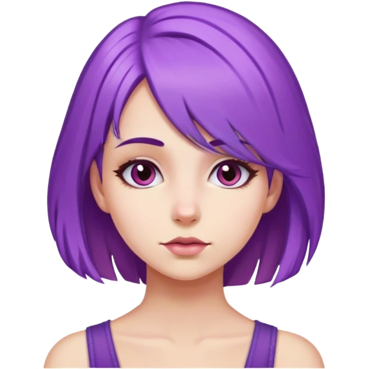  witcher girl purple  emoji
