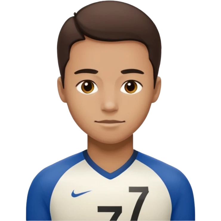 Number 7 Printed Athlete emoji
