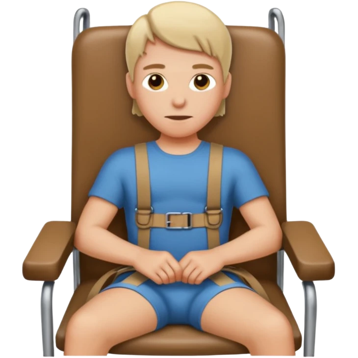 strapped to a chair emoji