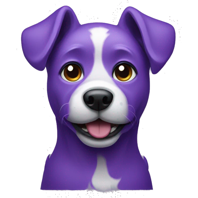 Purple dog emoji