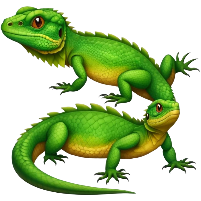 Very ugly lizard emoji