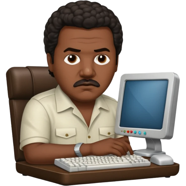 Pablo escobar using computer emoji