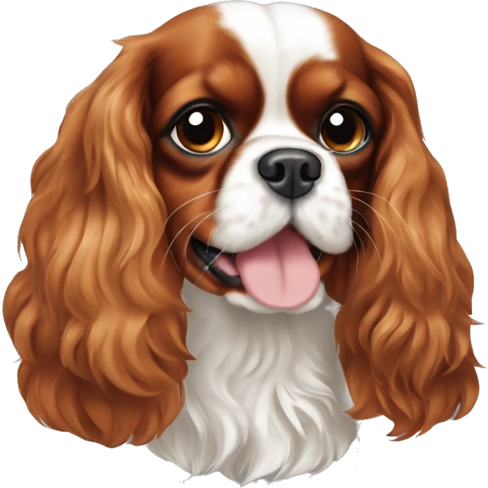 cavalier king charles spaniel bleinheim  emoji