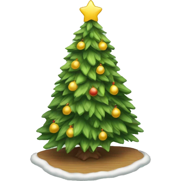 Cozy Christmas tree emoji