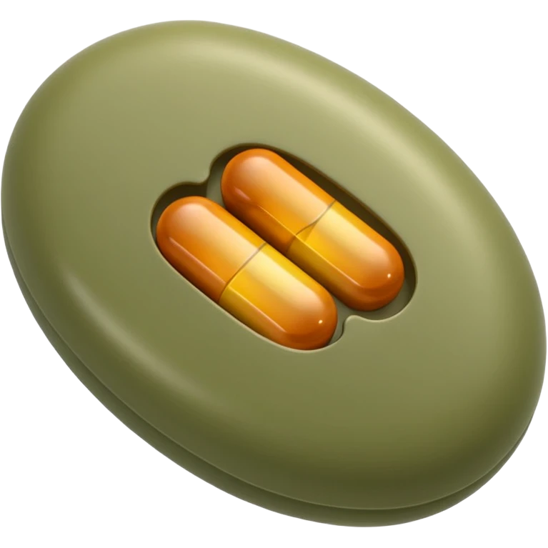 medicine pill pale olive emoji