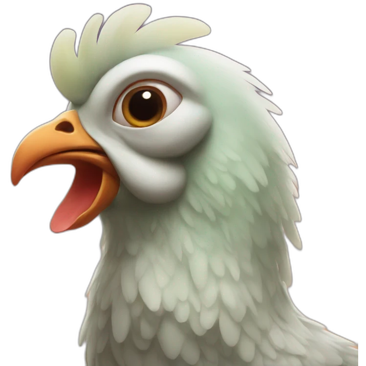 alien chicken emoji
