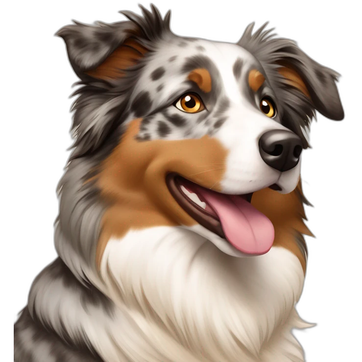 Australian Shepherd hellbraun und beige gefleckt emoji