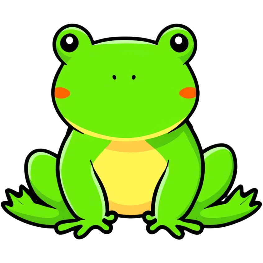 green frog emoji