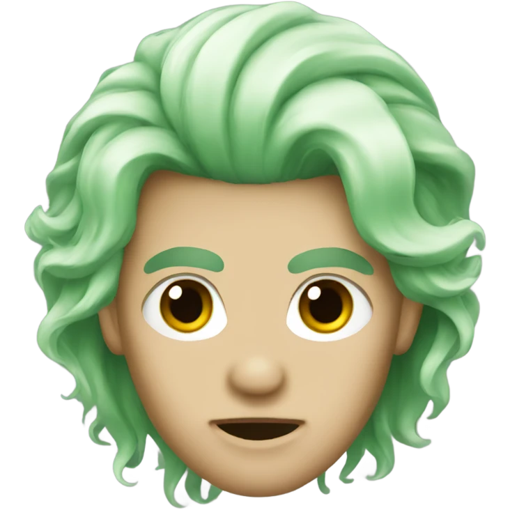 vampire hair green emoji