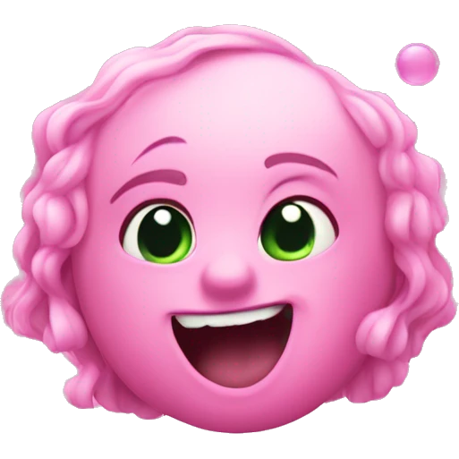Pink Bubbles inspired by the musical Wicked emoji