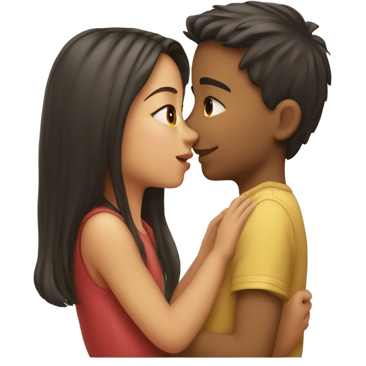 Kiss boy to girl emoji
