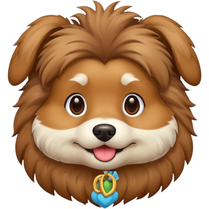 Hairdressing dog emoji