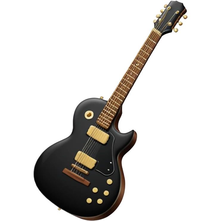 guitarra preta emoji emoji