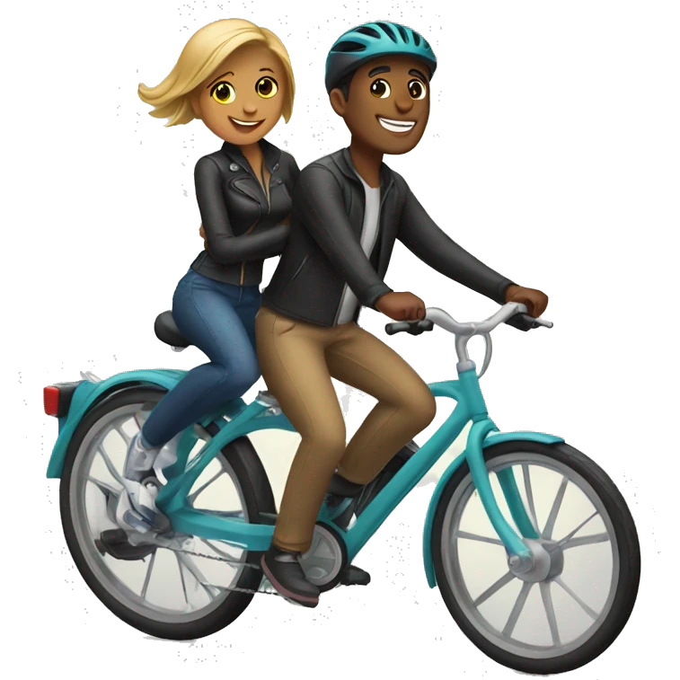 Couple on bike emoji