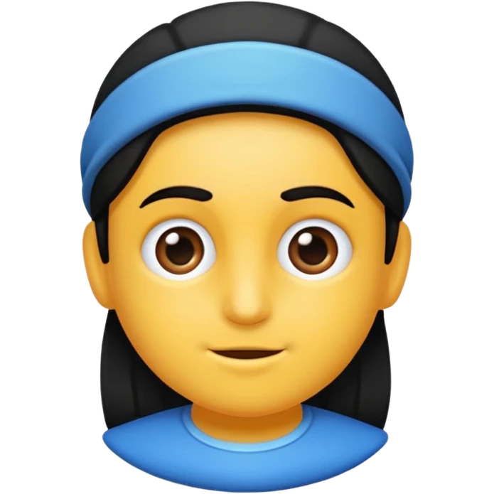 Saçları omuzlarında bir kız tasarla emoji