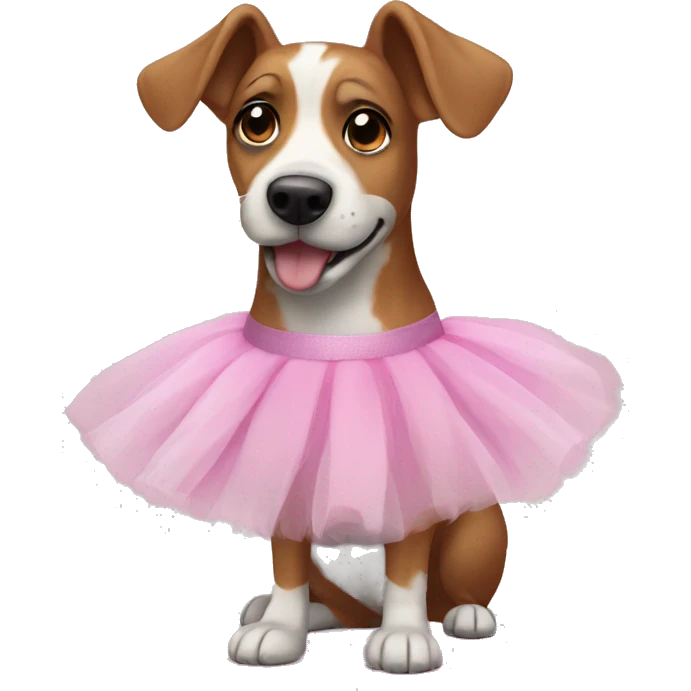 dog wearing a tutu  emoji