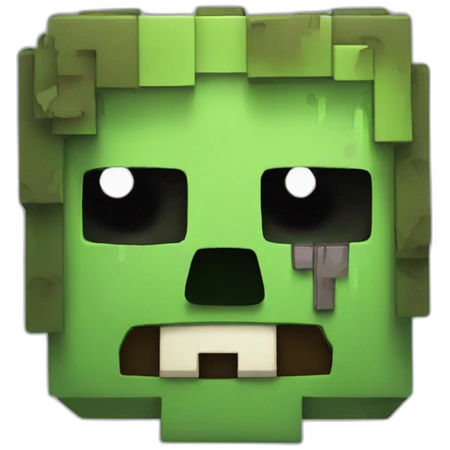 Minecraft green zombie emoji