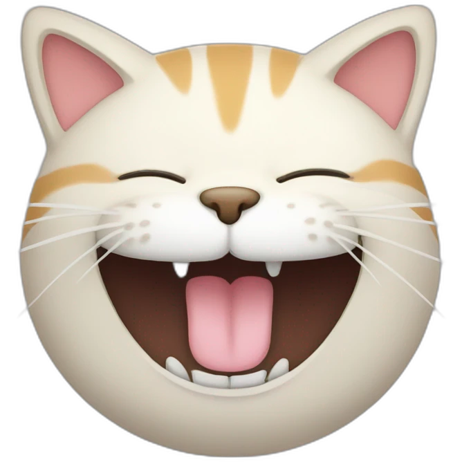 fat cat laughing emoji
