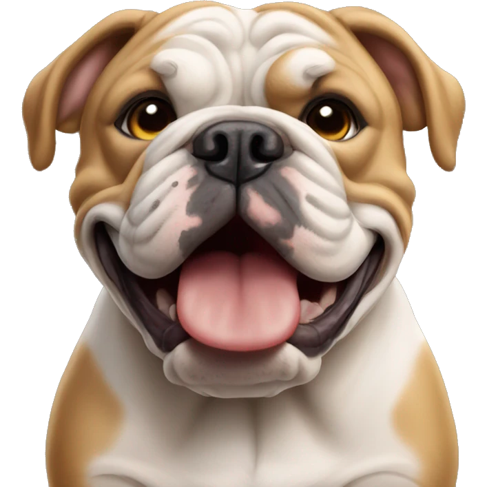 tan english bulldog  emoji