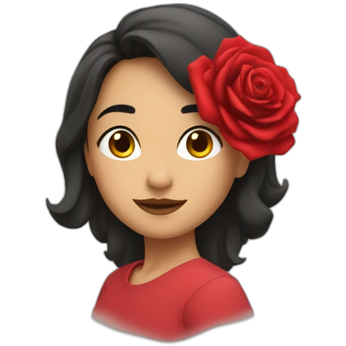 Rosa roja emoji