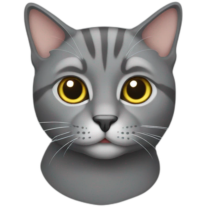 Grey cat emoji