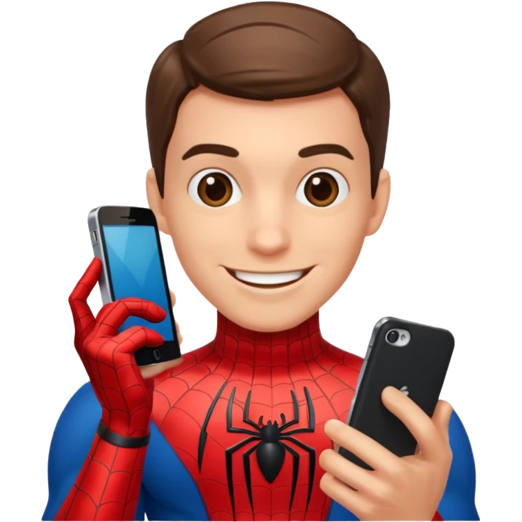Spider-Man taking a selfie  emoji
