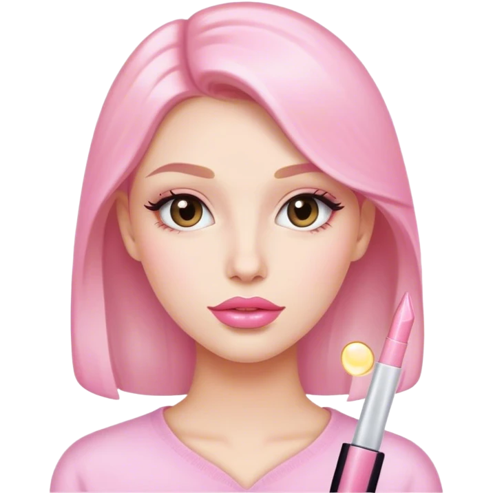 Light pink Lip gloss emoji