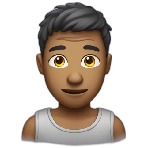 Baggy outfited man emoji