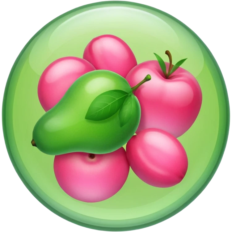 light green and pink vitamins emoji