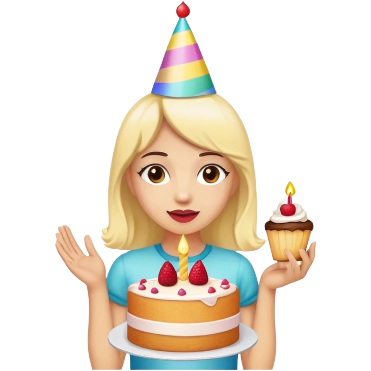 Girl celebrating emoji