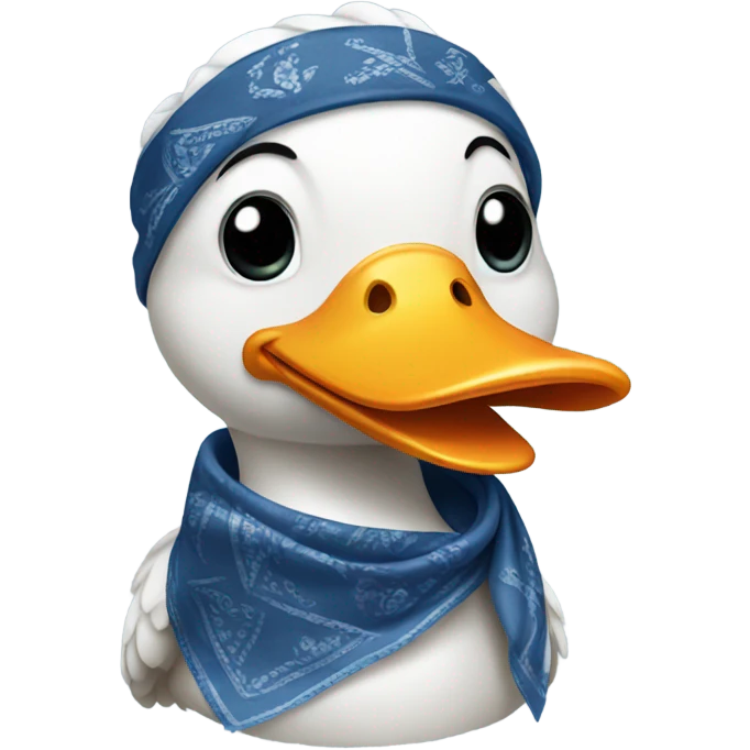 Duck with a bandana  emoji