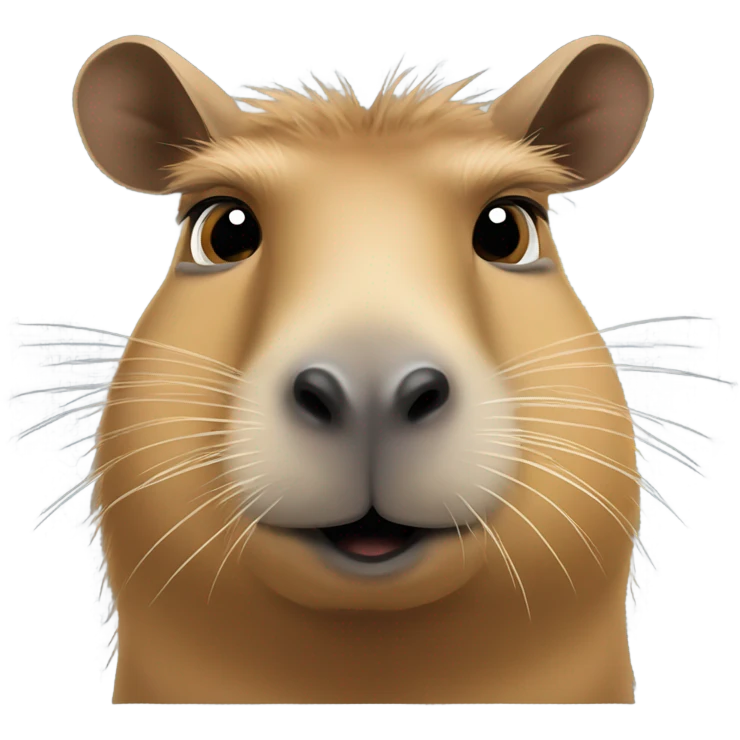 Capybara side eye emoji