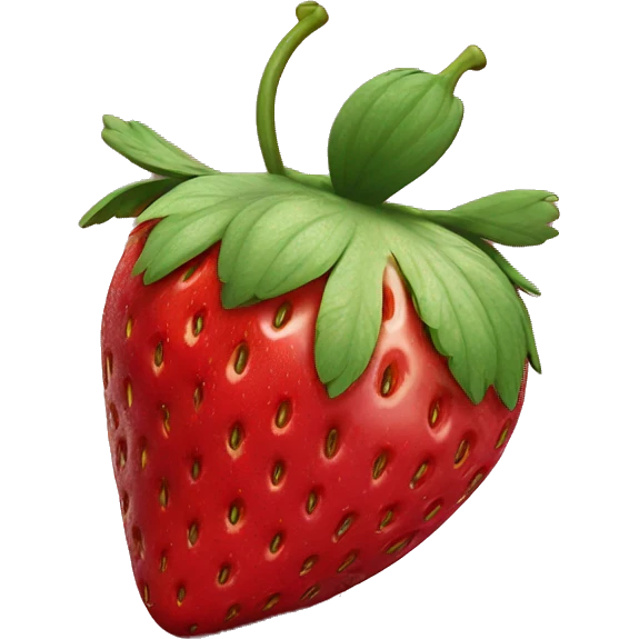 strawberry still life depth perception emoji