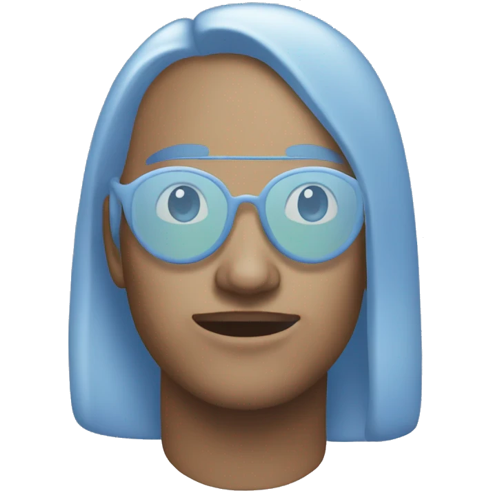 pastel blue cd emoji