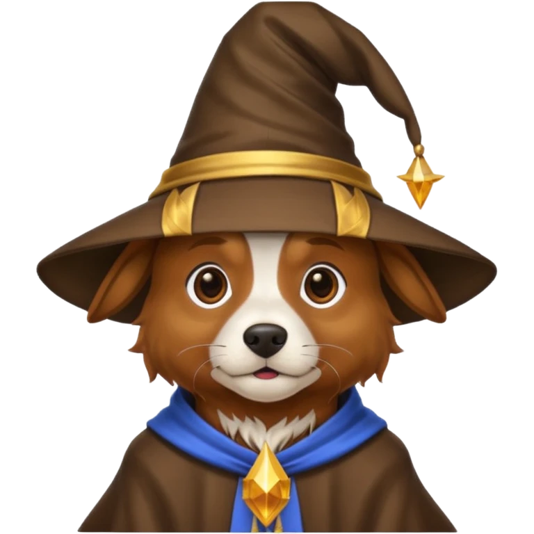 Dog wizard emoji