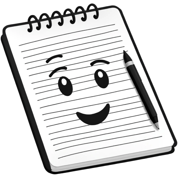 outline notes emoji