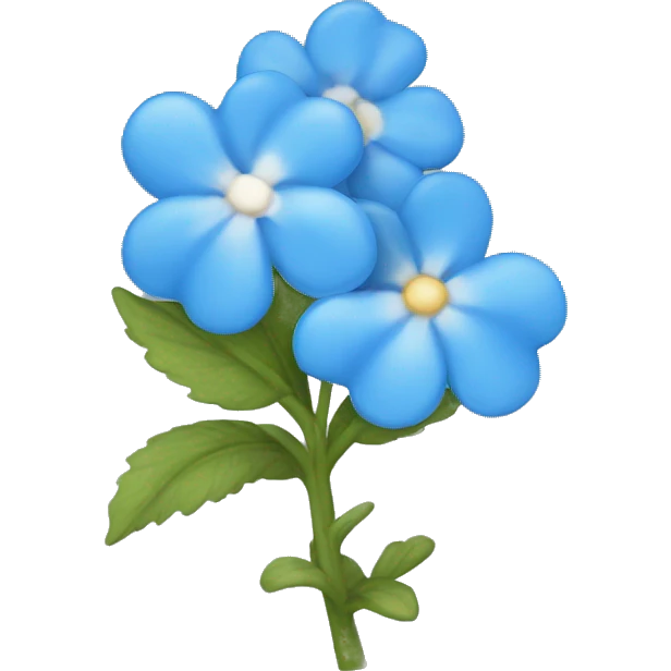 forget me not flower emoji