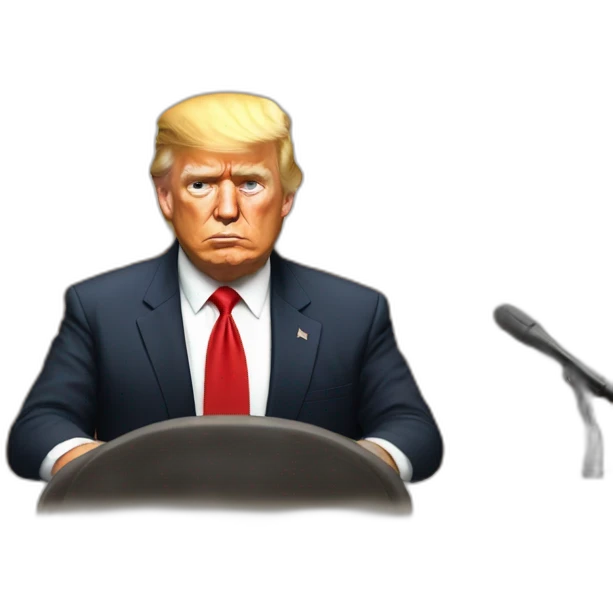 Trump in court emoji