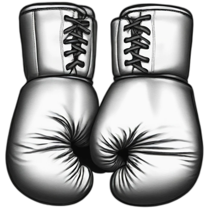 boxing gloves sketch style emoji