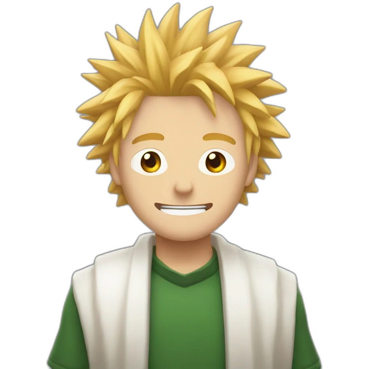 Bakugo qui boit de la bière emoji