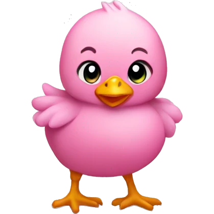 Pink baby chicken  emoji